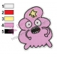 Angry Lumpy Space Princess Embroidery Design